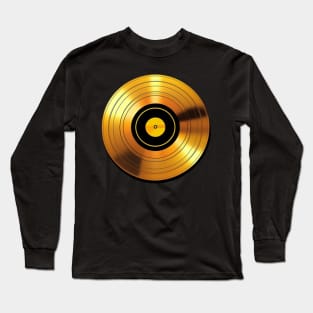 Gold Platinum Vinyl Record Long Sleeve T-Shirt